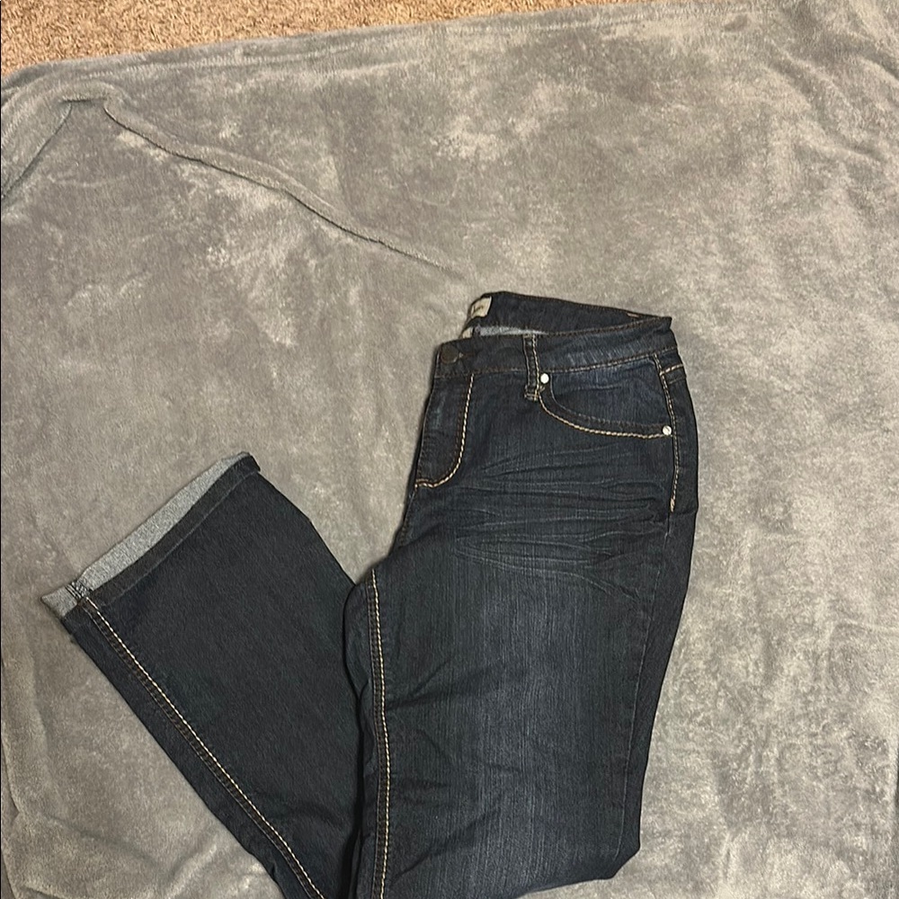 Earl Jeans Dark Blue Straight Leg Women’s Jeans